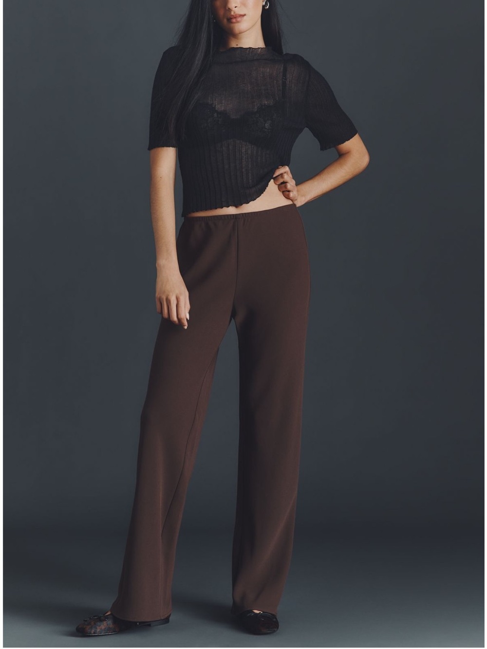 NWT Gale Mid Rise Bias Pants